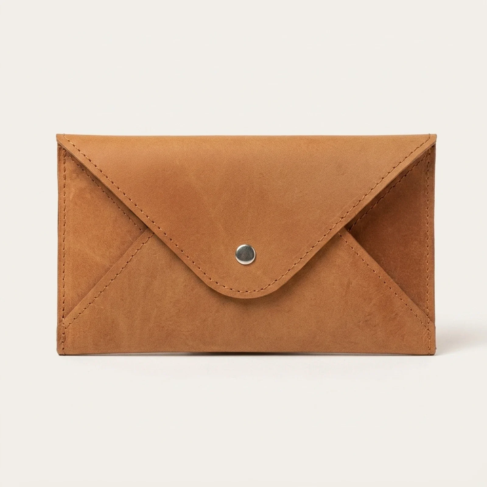 Tan Leather Envelope Wallet manufactured by Aly Leather Co., Sialkot