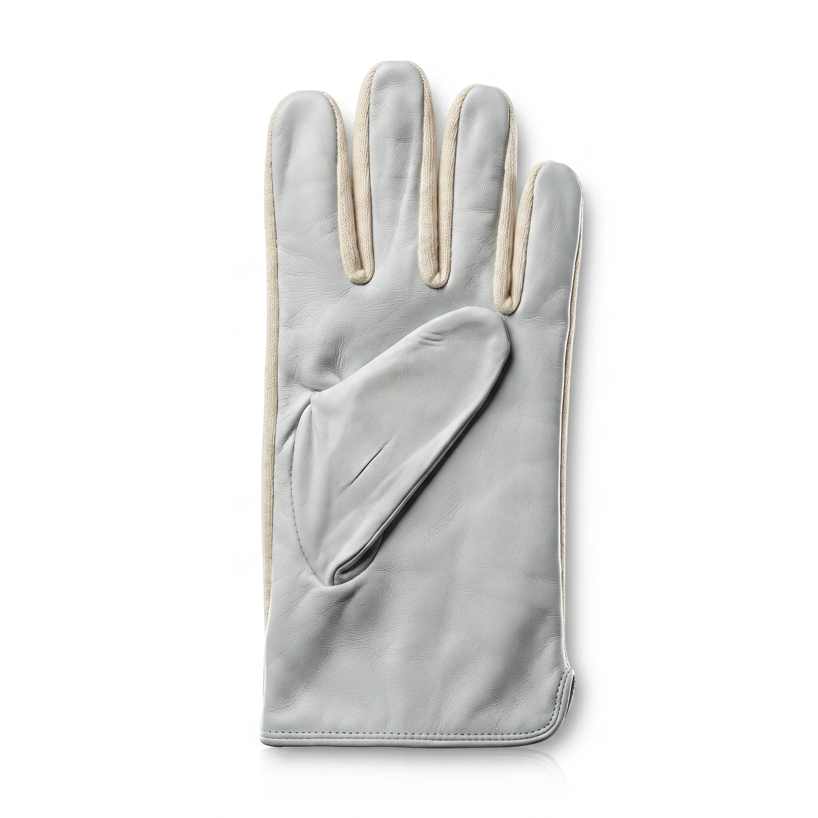 Grey Leather Work Gloves manufactured by Aly Leather Co., Sialkot