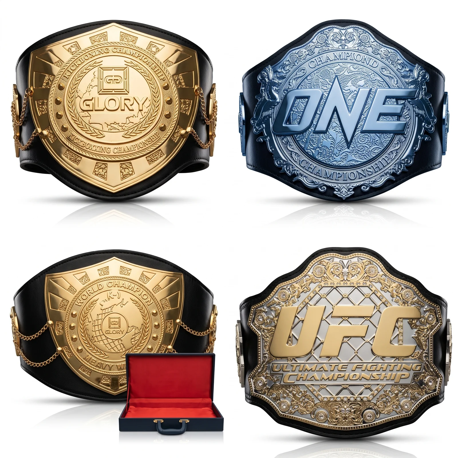 Championship Title Belts manufactured by Aly Leather Co., Sialkot
